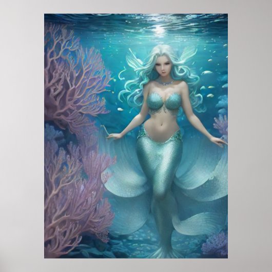 *~* AP60 Wassergöttin Fantasy Sea Meerjungfrau 2 Poster (Vorne)