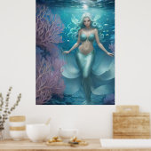 *~* AP60 Wassergöttin Fantasy Sea Meerjungfrau 2 Poster (Küche)
