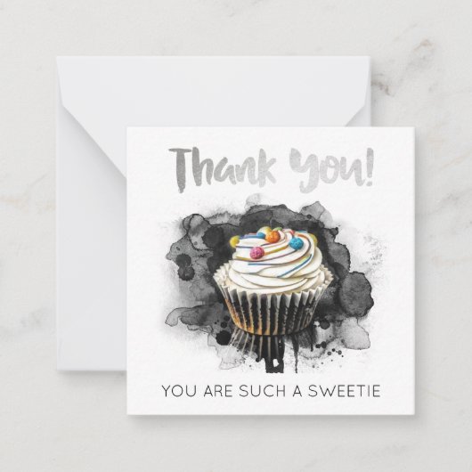 *~ AP62 DANKE YOU Kindness Mini Note Card Mitteilungskarte (Vorderseite)