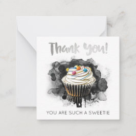 *~ AP62 DANKE YOU Kindness Mini Note Card Mitteilungskarte