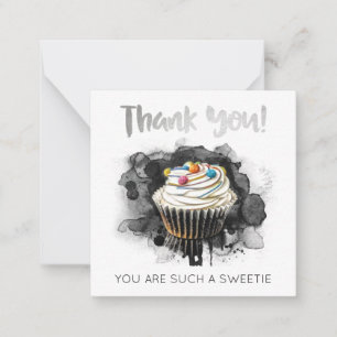 *~ AP62 DANKE YOU Kindness Mini Note Card Mitteilungskarte