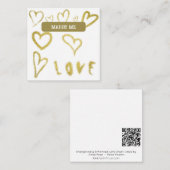 *~ AP62 Kindness gold MARRY ME Note Card Inspirier Mitteilungskarte (Vorne/Hinten)