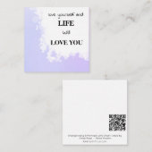 *~ AP62 Kindness LIEBE SELF Lavendel Note Card Mitteilungskarte (Vorne/Hinten)