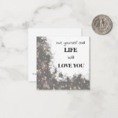 *~ AP62 Kindness LIEBE SELF Note Card Inspiriert Mitteilungskarte (Vorderseite/Rückseite Beispiel)