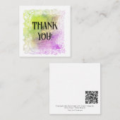 *~* AP62 Ombre Pastel DANK IHNEN flache Note Card Mitteilungskarte (Vorne/Hinten)