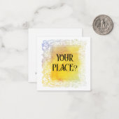 *~* AP63 IHR ORT? Beziehungsflache Note Card Mitteilungskarte (Vorderseite/Rückseite Beispiel)