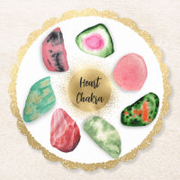 *~* AP64 Emoto Water Heart Chakra Paper Untersetze