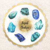 *~* AP64 Emoto Water Throat Chakra Untersetzer (Vorderseite)