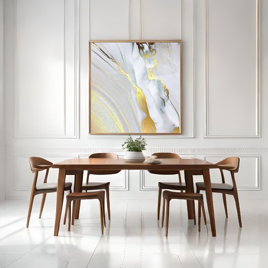 *~ AP66 Marmorstein Abstrakte Goldfolie Leinwanddruck