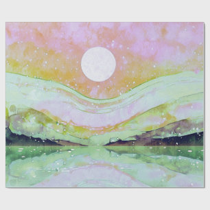 *~* AP67 Pastel Abstrakt Art Malerei Natur Geschenkpapier