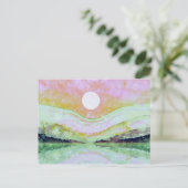 *~* AP67 Pastel Abstrakt Art Malerei Natur Postkarte (Stehend Vorderseite)