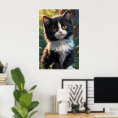 *~* AP68 2:3 Katze Feline Kitten Kitty Black Sweet Poster (Heimbüro)