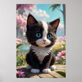 *~* AP68 2:3 Katze Feline Kitten Kitty Tropical Poster