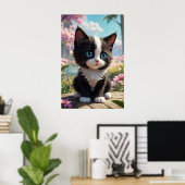 *~* AP68 2:3 Katze Feline Kitten Kitty Tropical Poster (Heimbüro)