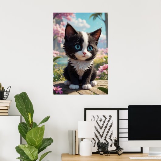 *~* AP68 2:3 Katze Feline Kitten Kitty Tropical Poster (Heimbüro)