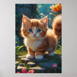 *~* AP68 2:3 Kitten Organge Tabby Niedlich Sweet Poster