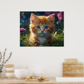 *~* AP68 5:4 Feline Kitty Kitten Fluffy Nature Poster (Küche)