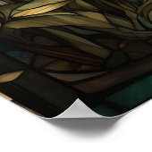 *~* AP68 Fantasy TIGER Gestaltetes Glas Bright 5:4 Poster (Ecke)