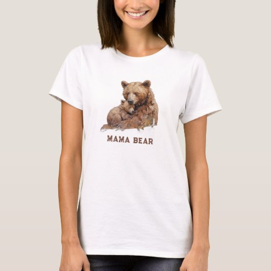 *~* AP72 MAMA BEAR Liebe Cub Mother's Day Gift T-Shirt (Vorderseite)