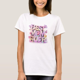 *~* AP72 Whimsical Mother Day Hearts Blume 3-D T-Shirt
