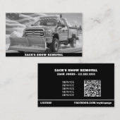 *~* AP74 Schneerückentzug Plow Truck Patriotic Visitenkarte (Vorne/Hinten)