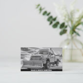 *~* AP74 Schneerückentzug Plow Truck Patriotic Visitenkarte (Stehend Vorderseite)