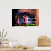 *~* AP81 Artistic Tree Ethereal Calming DIY Zitat Poster (Küche)