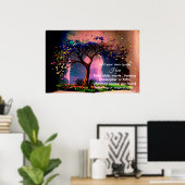 *~* AP81 Artistic Tree Ethereal Calming DIY Zitat Poster (Heimbüro)