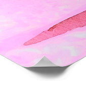 *~* AP81 Moderner Artistischer Ätherischer Rosa Ba Poster (Ecke)