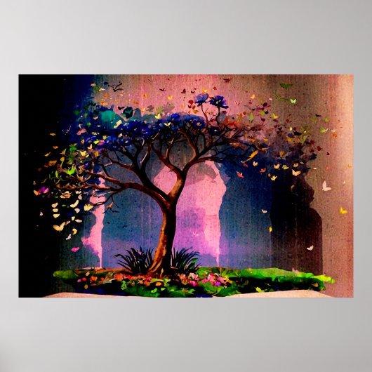 *~* AP81 Modernes Artistisches Baum Ethereal Beruh Poster (Vorne)