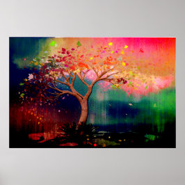 *~* AP81 Modernes Artistisches Baum Ethereal Origi Poster