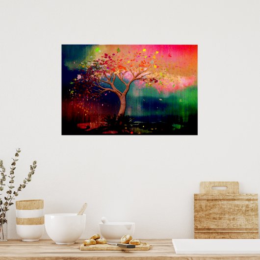 *~* AP81 Modernes Artistisches Baum Ethereal Origi Poster (Küche)