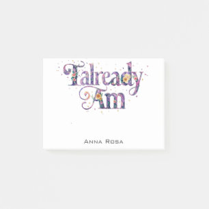 *~* AP85 2 Floral Dankbarkeit Manifest BEREITS AM Post-it Klebezettel