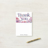 *~* AP85 Blume der Dankeschön-Manifestation Rosa Post-it Klebezettel (Auf Schreibtisch)