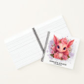 *~* AP85 Blumengesetz Attraction Niedlich Baby Dra Notizblock (Innenseite)