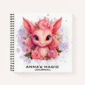 *~* AP85 Blumengesetz Attraction Niedlich Baby Dra Notizblock (Vorderseite)