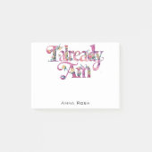 *~* AP85 Floral Dankbarkeit Manifest BEREITS AM Post-it Klebezettel (Vorderseite)