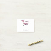 *~* AP85 Floral - Vielen Dank Dankeschön Manifest Post-it Klebezettel (Auf Schreibtisch)