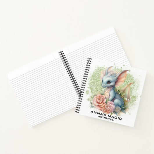 *~* AP85 Gesetz Attraction Dragon Floral Foto Notizblock (Innenseite)