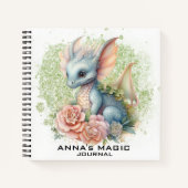 *~* AP85 Gesetz Attraction Dragon Floral Foto Notizblock (Vorderseite)