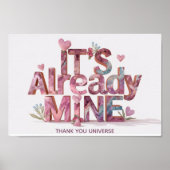 *~* AP85 Gesetz der anziehenden Manifestationstheo Poster (Vorne)