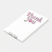 *~* AP85 Vielen Dank, Dankeschön an die Frau Post-it Klebezettel (angewinkelt)