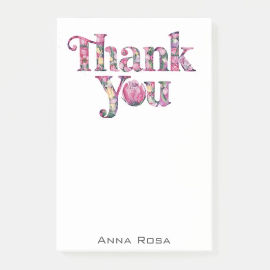 *~* AP85 Vielen Dank, Dankeschön an die Frau Post-it Klebezettel (Vorderseite)