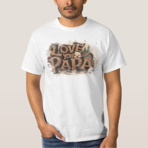 *~* AP86 BEST JE PAPA Vatertag Rustikal T-Shirt