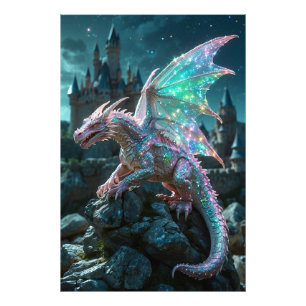 *~* AP88 Castles Fantasy Dragon Wall Artwork 27 Fotodruck