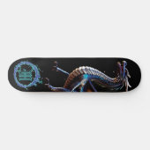 *~* AP88 Elemental Metallic Fierce Aquamarin Drago Skateboard (Horizontal)