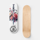*~* AP88 Fire Mittelalterliche Schwertschwert-Blum Skateboard (Vorderseite)