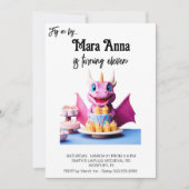 *~* AP88 Kindercup Kinderspiel Dragon Foto Geburts Einladung (Vorderseite)