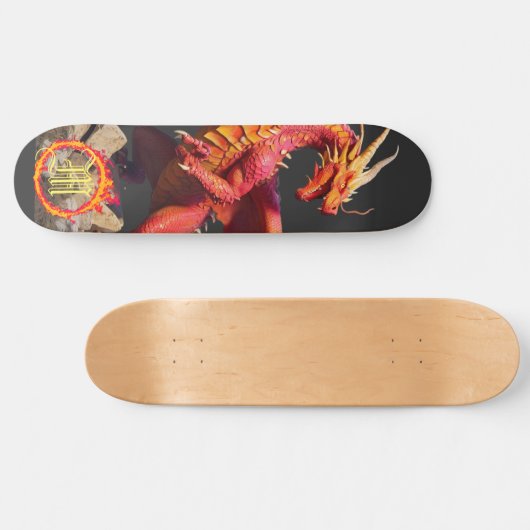 *~* AP88 Ring of Fire Elemental Dragon Fierce Skateboard (Horizontal)