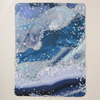 *~* AP8 Blue Agate Holo GLITZER Celestial Ocean